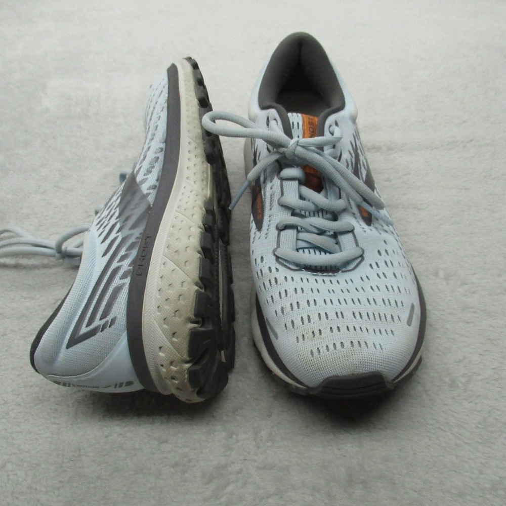 Brooks Ghost 13 Womens Shoes 9 B Blue Running Air Mesh Lace Athletic Lightwright